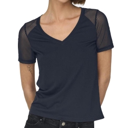 T-Shirt Marine Femme JDY Stinne