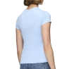 T-Shirt Bleu Femme Pieces Fylla