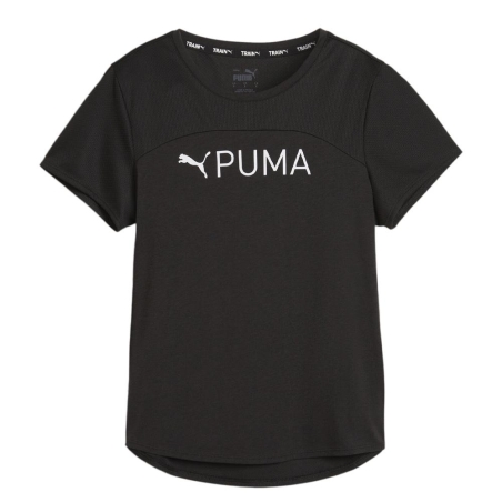 T-shirt Noir Femme Puma Fit Logo