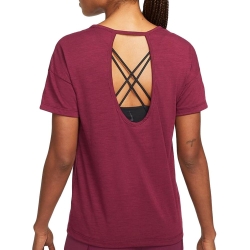 T-shirt Prune Femme Nike Lurex