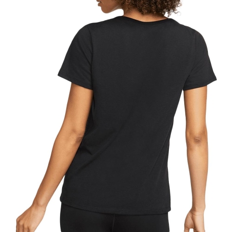 T-shirt Noir Femme Nike Script