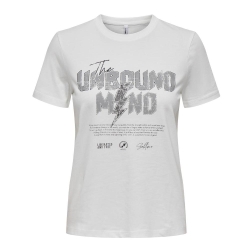 T-shirt Blanc Femme Only Lima