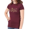 T-shirt BordeauxFemme Guess Gold
