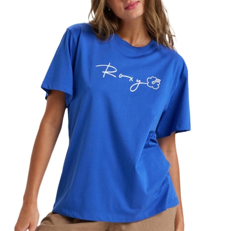 T-Shirt Bleu Femme Roxy Hangloose