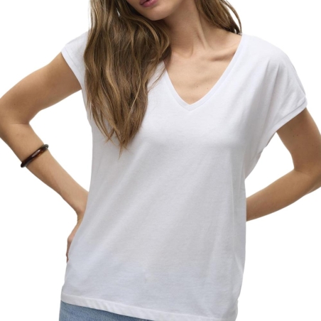 T-Shirt Blanc Femme Vero Moda Dubarry