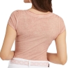 T-shirt Rose Clair Femme Guess Script