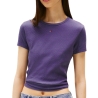 T-shirt Violet Femme Tommy Hilfiger Slim