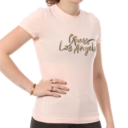 T-shirt Rose Femme Guess Gold