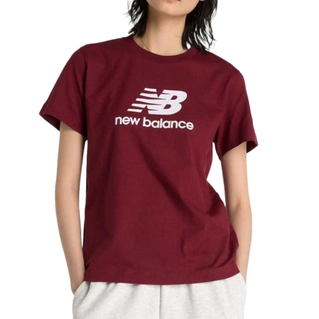 T-Shirt Bordeaux Femme New Balance Sport Essentials