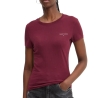 T-shirt Bordeaux Femme Tommy Hilfiger Slim Linear
