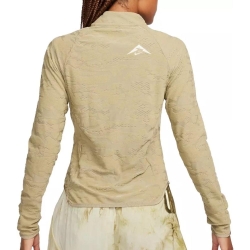T-shirt Manches Longues Kaki Femme Nike Midlayer