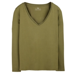 T-shirt Kaki Femme Teddy Smith Mianas