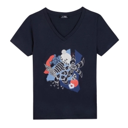 T-shirt Marine Femme TBS LUGDITEE