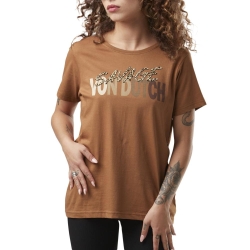 T-shirt Camel Femme Von Dutch Leopard