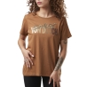 T-shirt Camel Femme Von Dutch Leopard