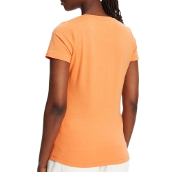 T-shirt Orange Femme Pepe jeans New Virginia