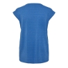 T-shirt Bleu Femme Pieces Lurex Stripes