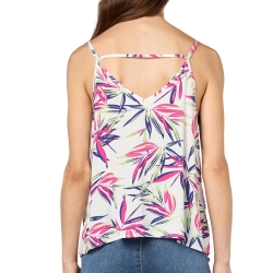 Top Blanc/Rose à Motifs Femme Only Nova Life Paris