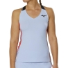 Débardeur De Tennis Bleu Femme tech Mizuno Printed