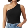 T-Shirt Noir Femme Pieces Cruka