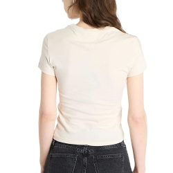 T-shirt Beige Femme Tommy Hilfiger Essential
