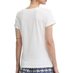 T-shirt Blanc/Doré Femme Morgan DYOU