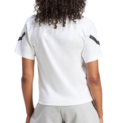 T-Shirt Blanc Femme Adidas JE7857