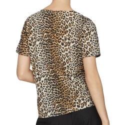 T-shirt Beige Léopard Femme Vila Mooney