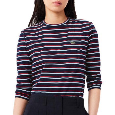 T-shirt Marine Femme Lacoste Long Sleeve