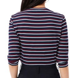 T-shirt Marine Femme Lacoste Long Sleeve