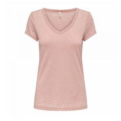 T-shirt Rose Femme Only Wrongly