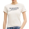 T-shirt Beige/Noir Femme Tommy Hilfiger Essential
