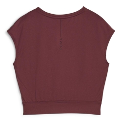 T-shirt Bordeaux Femme Puma Stud Yog