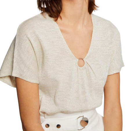 T-shirt Beige Femme Morgan Mjar