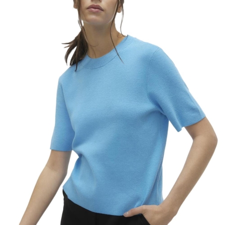 T-Shirt Bleu Femme Vero Moda Gold