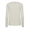 T-Shirt Manches Longues Blanc/Doré Femme Pieces Billo