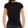 T-shirt Noir Femme Guess Maze