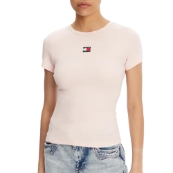 T-Shirt Rose Femme Tommy Hilfiger Badge