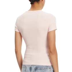 T-Shirt Rose Femme Tommy Hilfiger Badge
