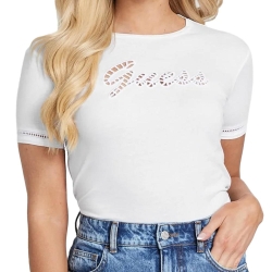 T-shirt Blanc Femme Guess Emily