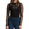 T-Shirt Manches Longues Noir Femme Morgan TSAGE