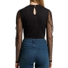 T-Shirt Manches Longues Noir Femme Morgan TSAGE