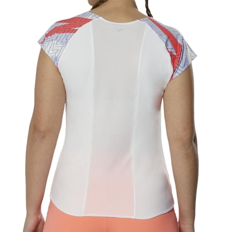 T-shirt Blanc Femme technique Mizuno 62GA
