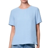 T-Shirt Bleu Femme Pieces Pcanna