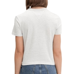 T-Shirt Gris Femme Tommy Hilfiger DW0DW21533