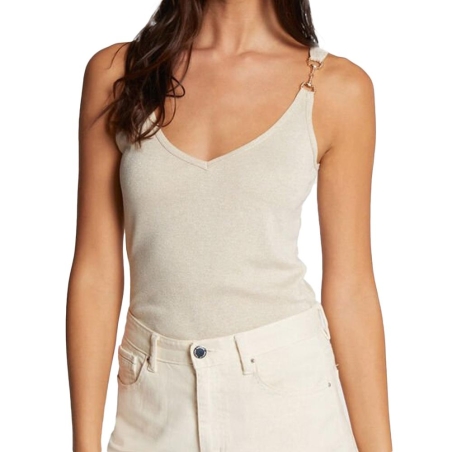 Débardeur Beige Femme Morgan DELIA