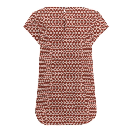 Top Rouge imprimé Femme Only Nova