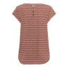 Top Rouge imprimé Femme Only Nova