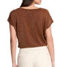 T-Shirt Marron/Doré Femme Morgan MRING