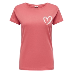 T-shirt Rose Vif Femme JDY Smoke